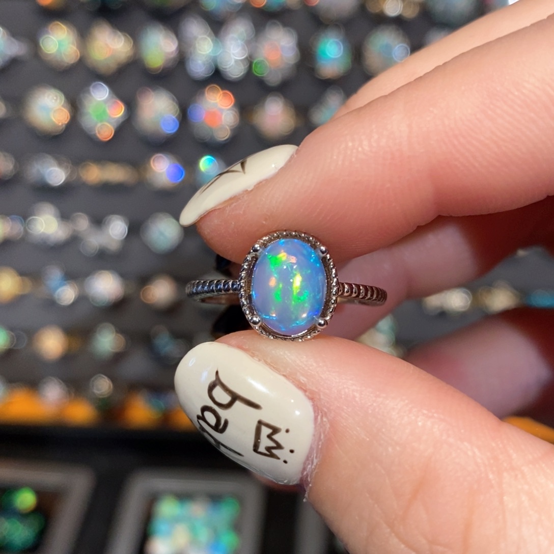 欧泊欧泊戒指银S925镶嵌