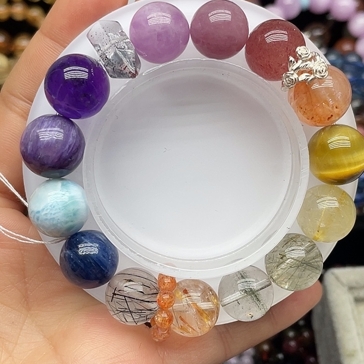 水晶手链银S925镶嵌定制