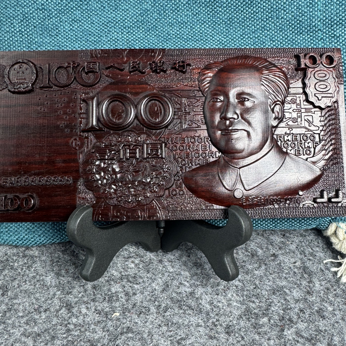 视频同款 特厚18mm精雕版 新版1人物 紫檀木雕刻手工艺