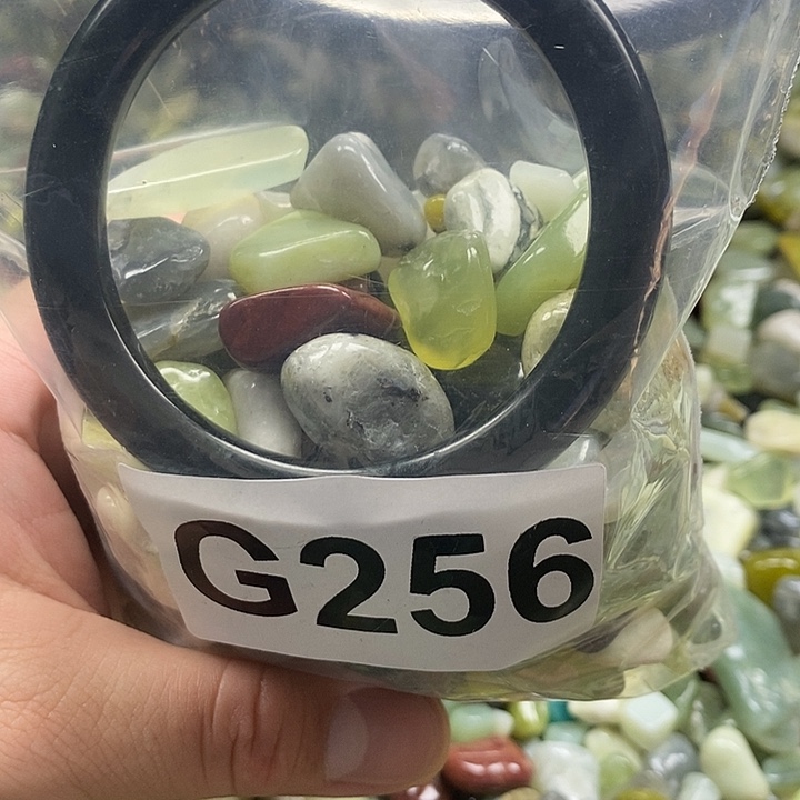 岫玉鱼缸石未镶嵌