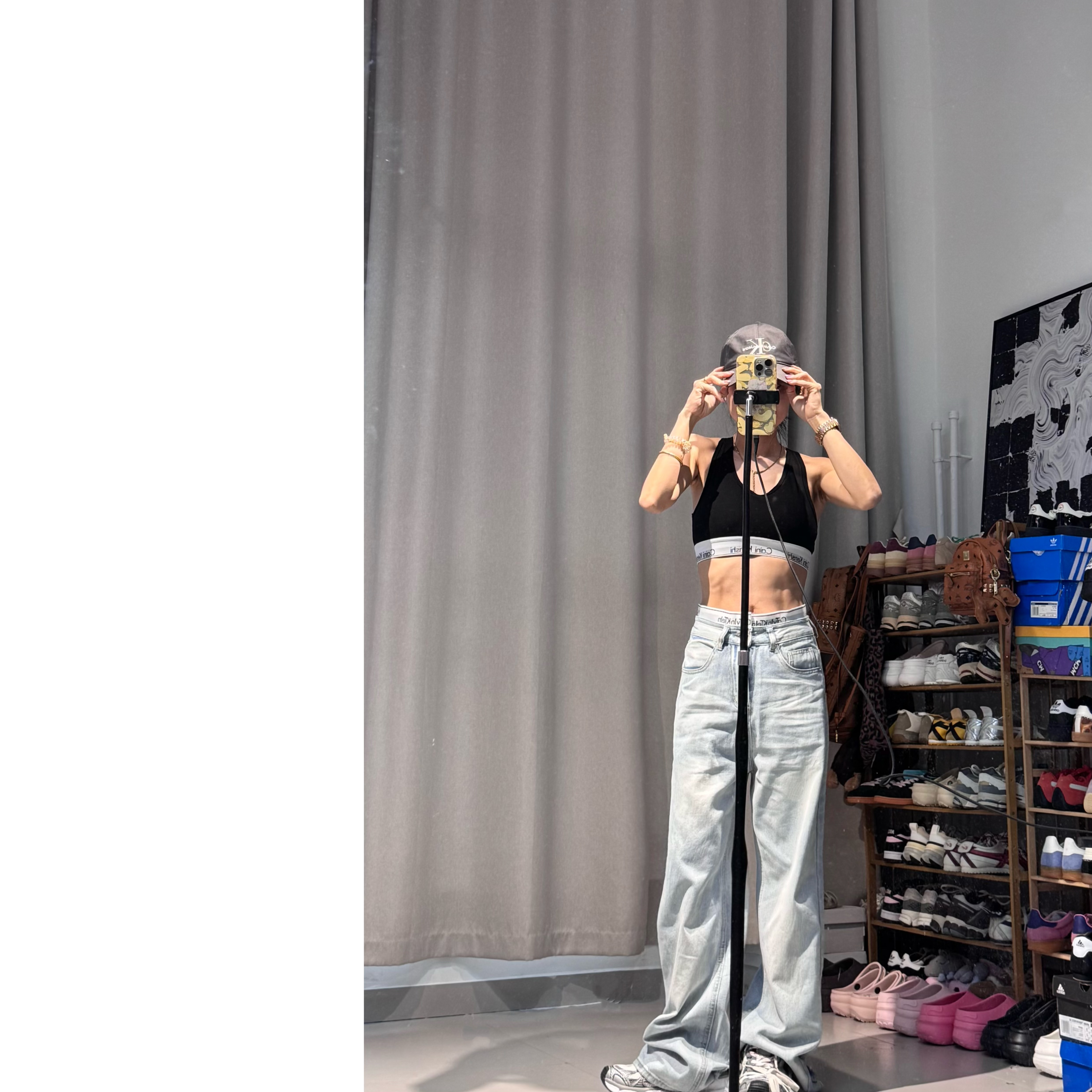 云云定制-KK双腰头牛仔裤