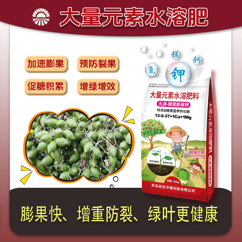槟榔管家【丸源酵素膨果肥】防裂果增重增产提升品质种植专用水溶肥
