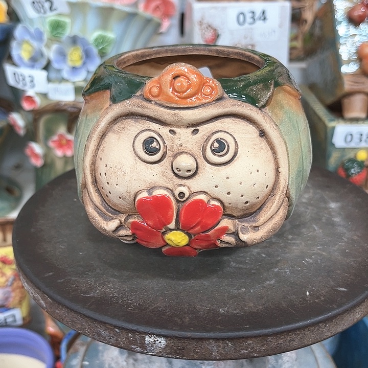 紫砂花盆粗陶材质多肉花盆