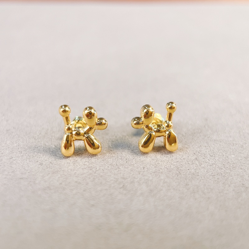 铜合金耳饰 【1613】美/made/奥兰多气球小狗耳钉