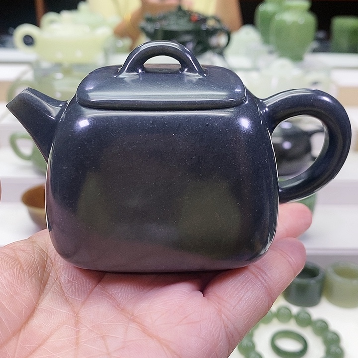 未镶嵌和田玉挂件茶壶170ml