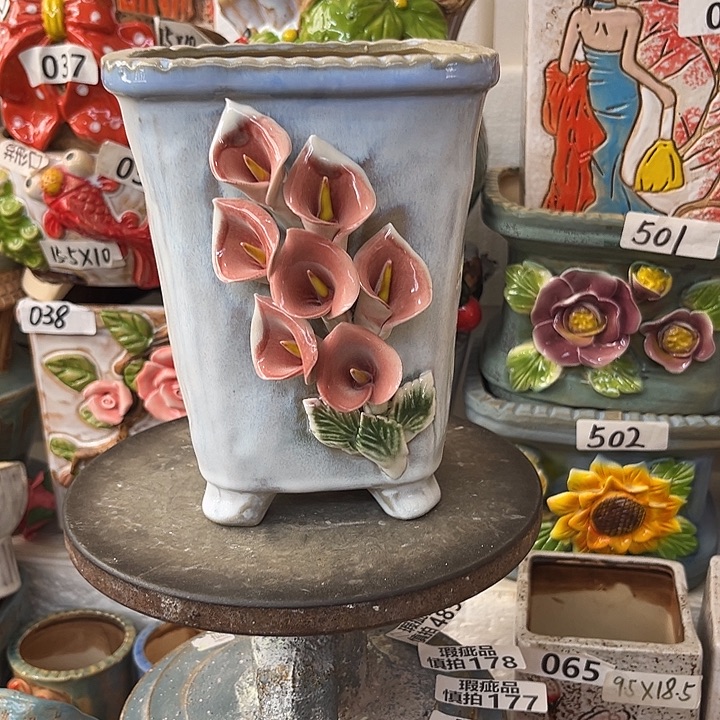 粗陶材质多肉花盆