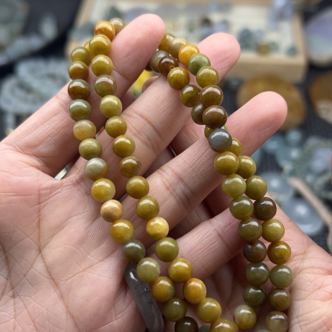 未镶嵌挂件翡翠珠链