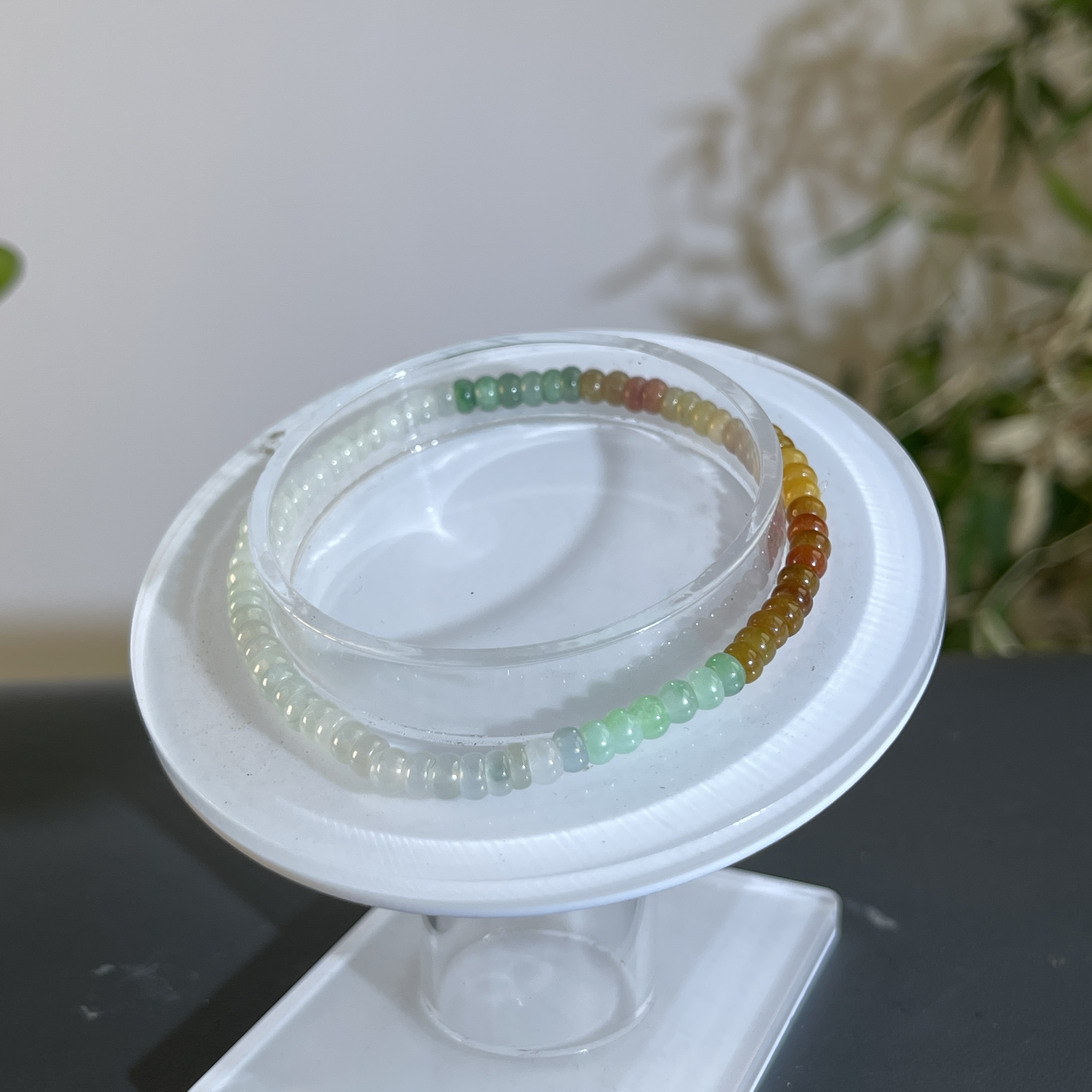 JTB08-015 天然缅甸A货翡翠  翡翠手串