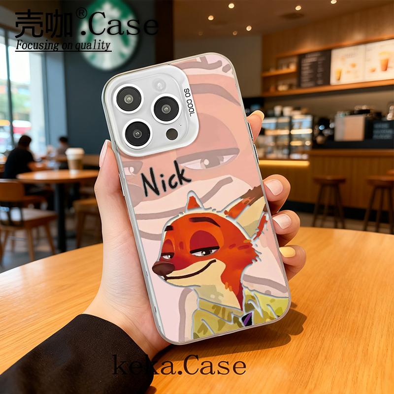 狐尼克彩银壳适用苹果17手机壳15/16pro华为oppo小米vivo女款