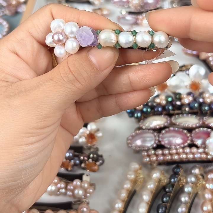 未镶嵌发饰淡水珍珠