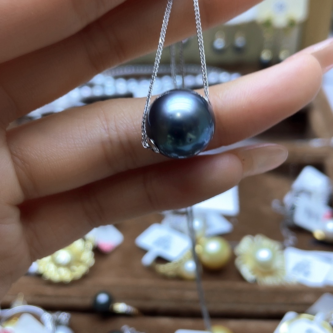 海水珍珠颈饰银S925镶嵌