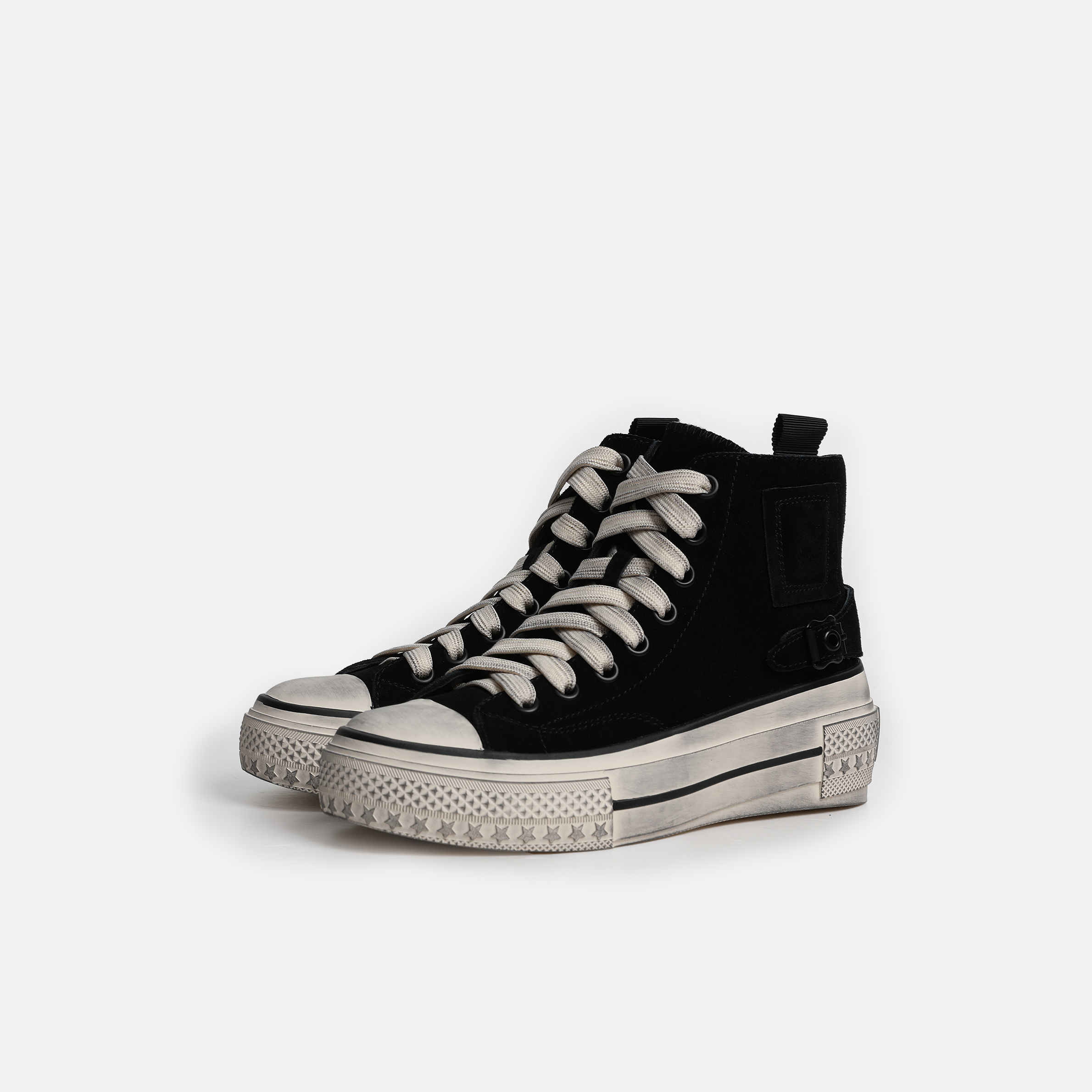 DR杨圣坤2025新款时髦复古做旧厚底休闲脏脏帆布鞋DR2410-0709