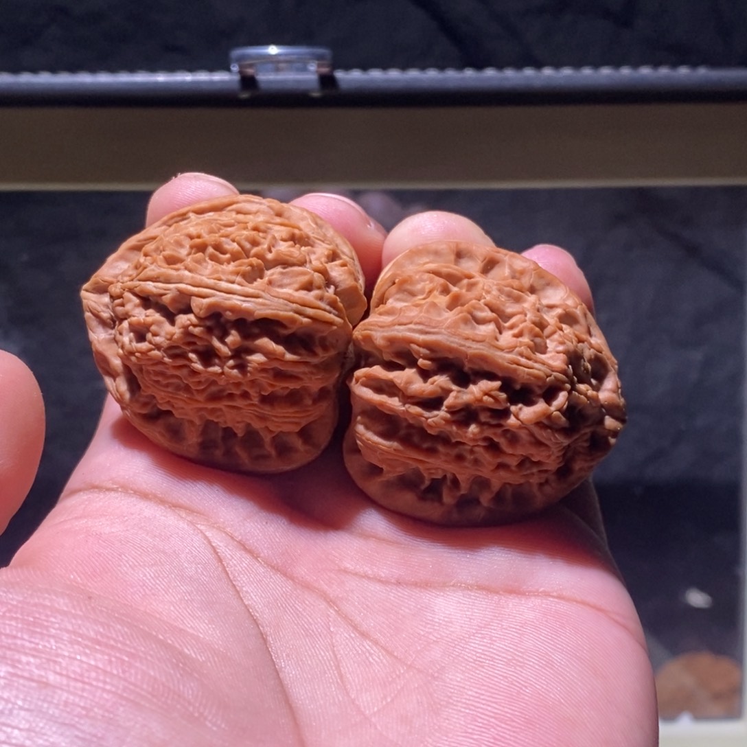得***洋吊坠文玩核桃三角白