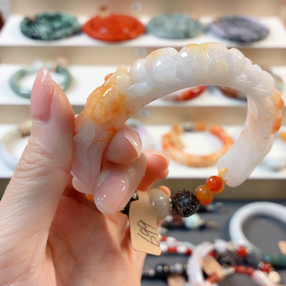 林***夕翡翠未镶嵌手链手串