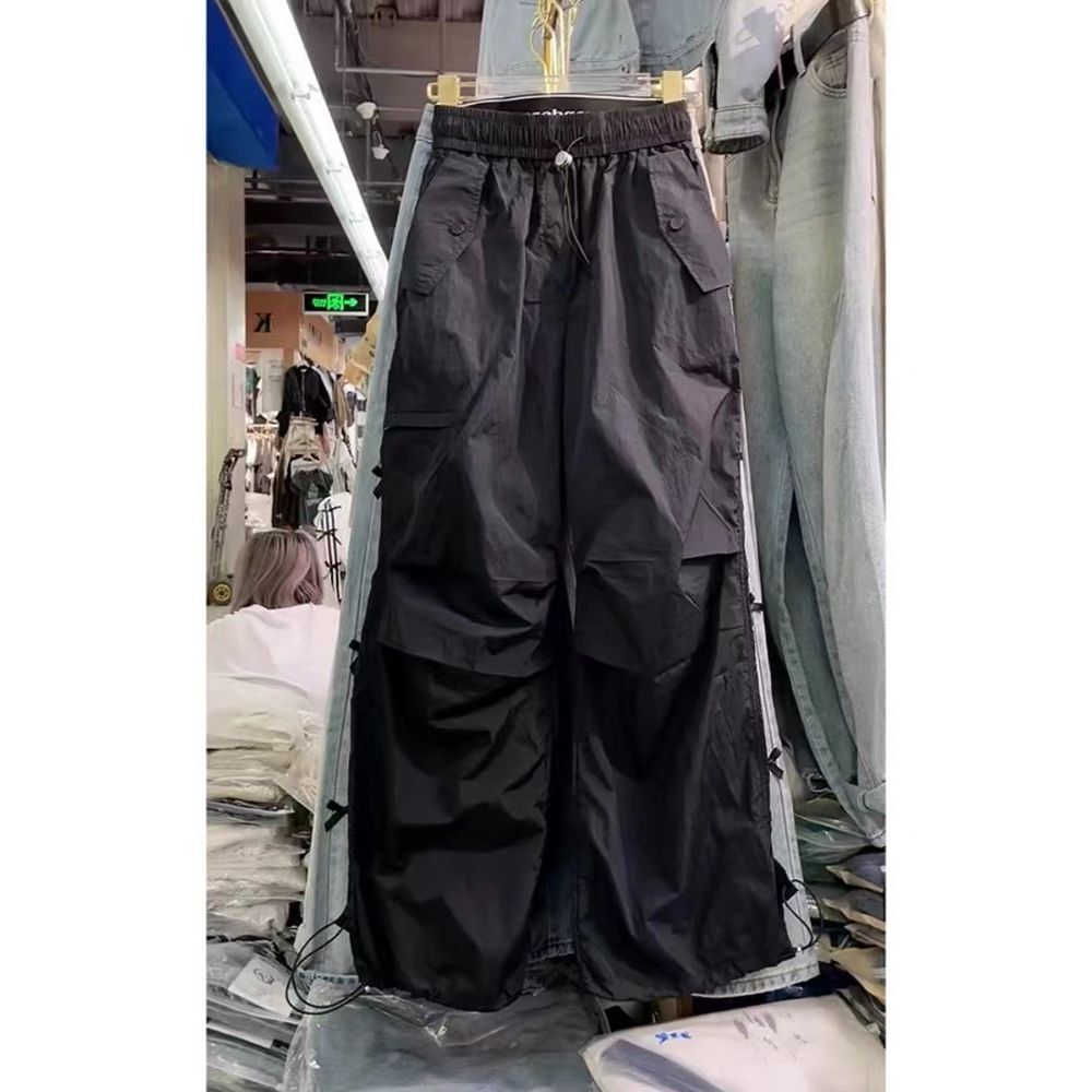 DZY13109美式速干工装裤休闲薄款宽松直筒休闲裤慵懒风长裤