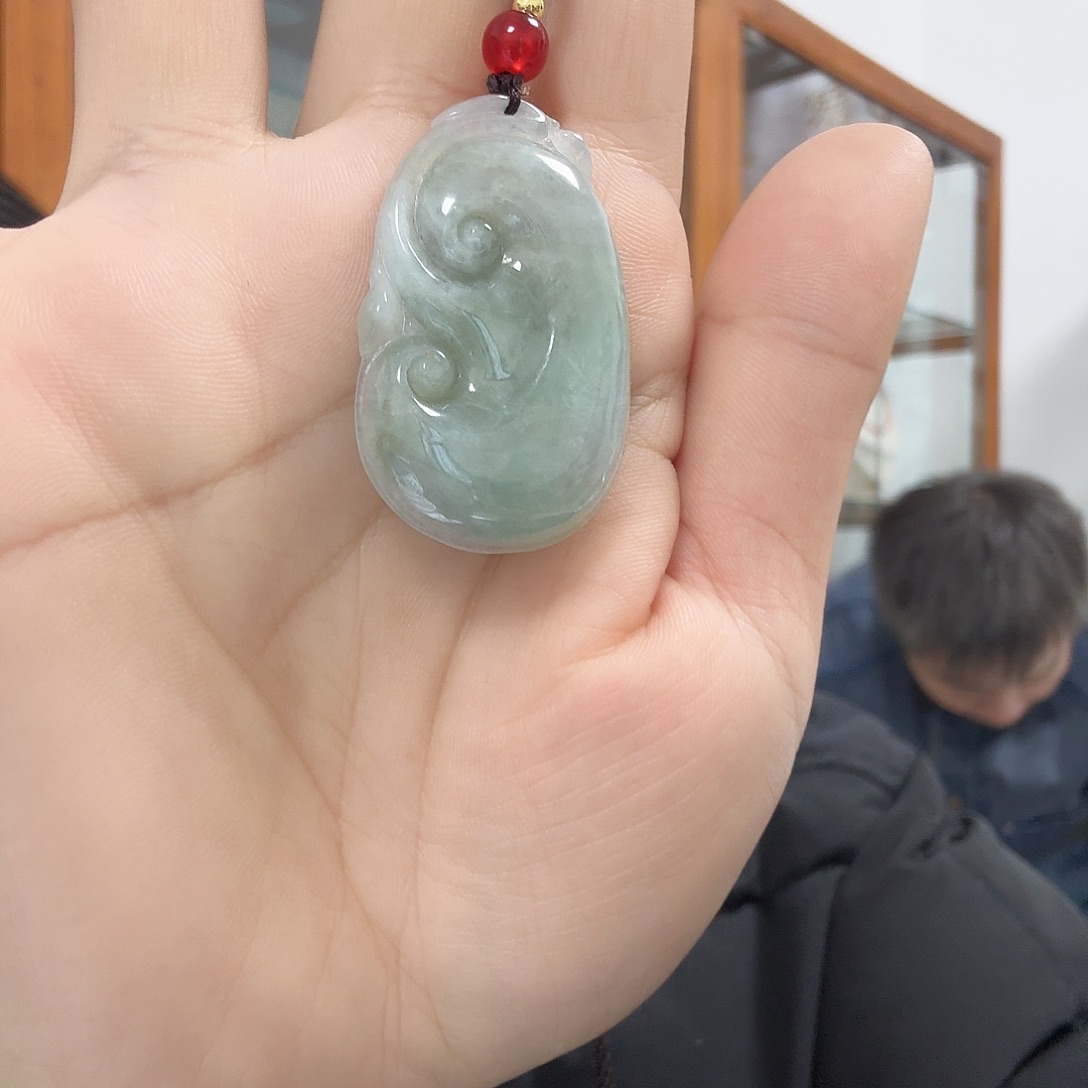 翡翠未镶嵌挂件玉如意