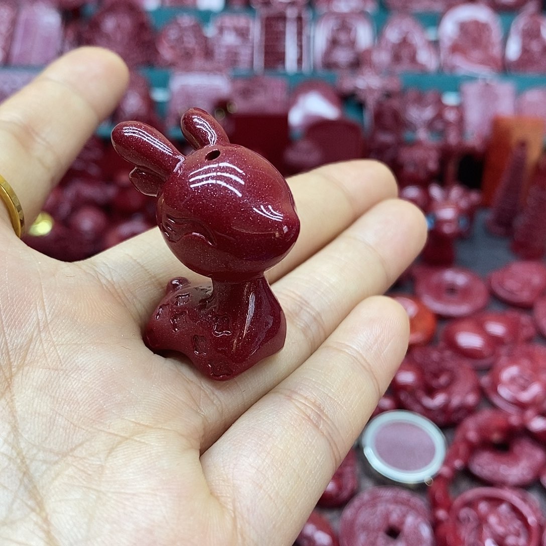 天然辰砂0000朱砂吊坠