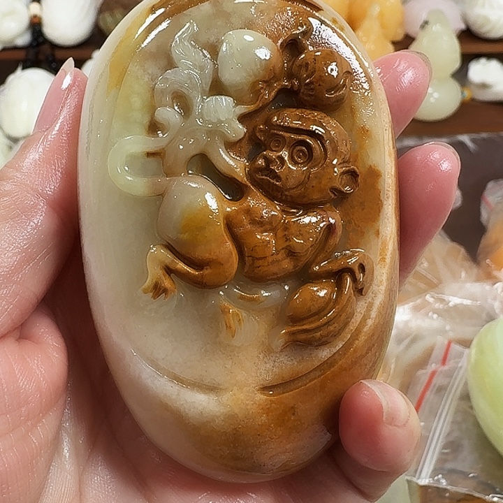 顾***学砖雕石头手把件不退不换