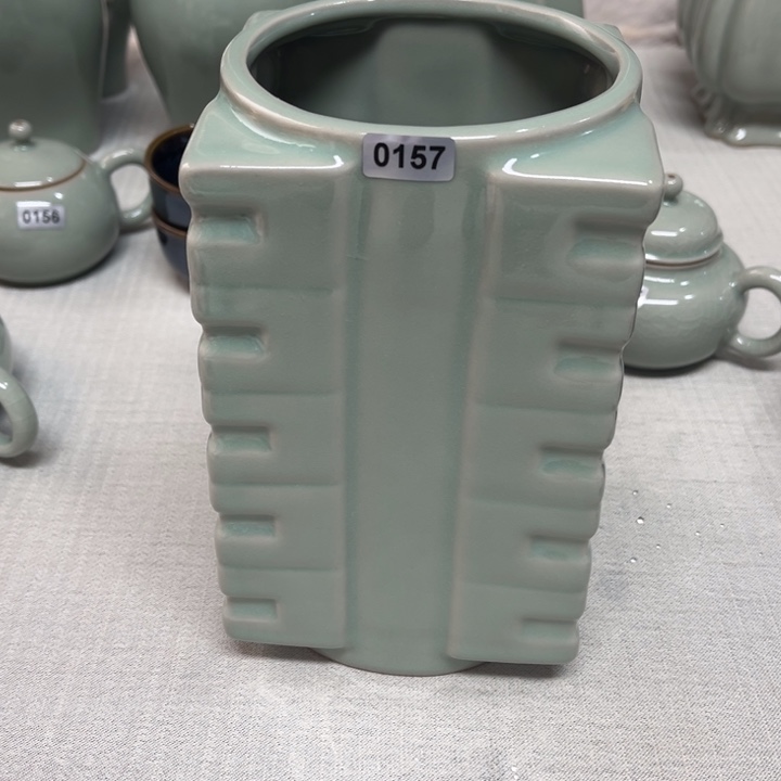 瓷杯子0157 开窑直播青鸾汝瓷