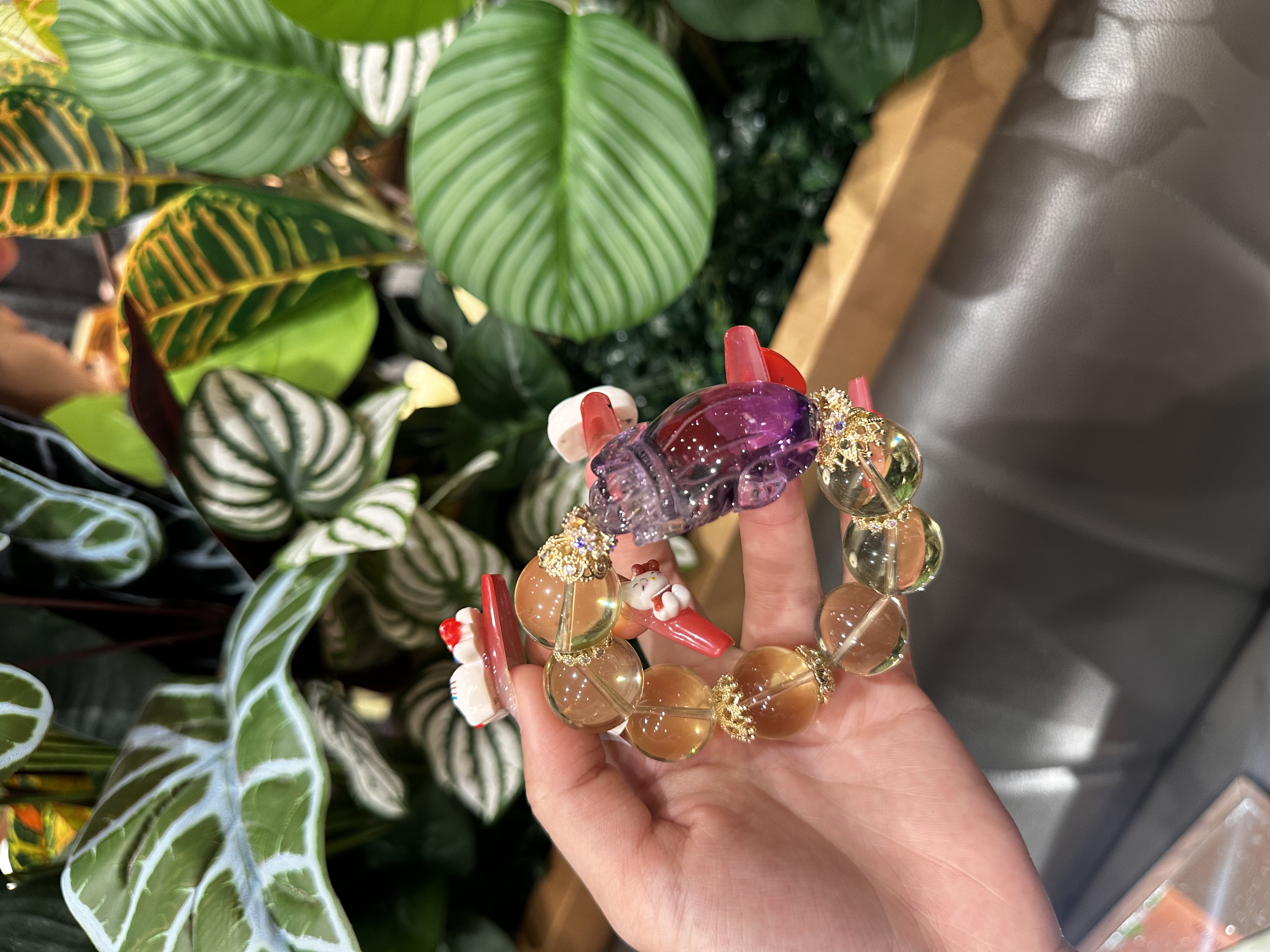 20号鱼糯糯水晶【】定制DIY手链
