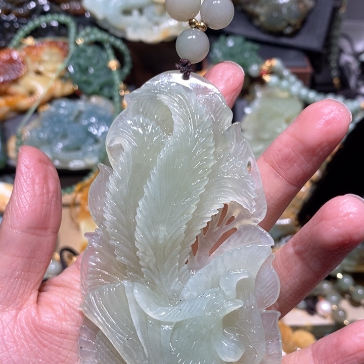 岫玉毛衣链未镶嵌