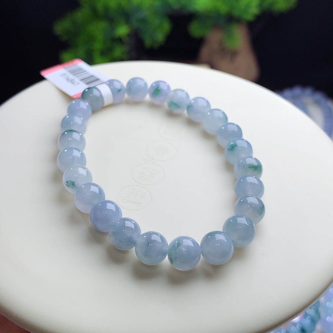 未镶嵌手串翡翠卡7.7mm