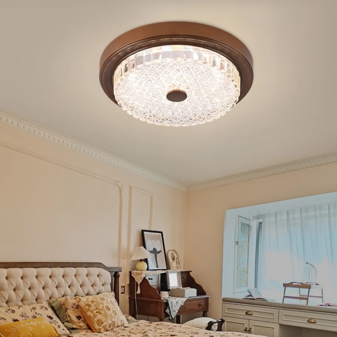 法式卧室吸顶灯中古风卧室书房吸顶灯轻奢走廊过道灯阳台灯