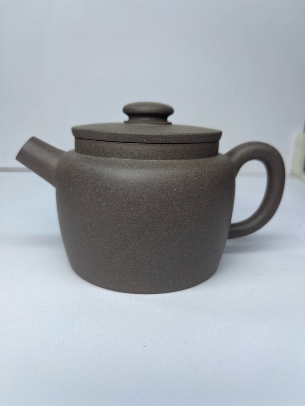 宜兴本山原矿青灰段泥巨轮壶半手工民间艺人制240cc（壶友入门款）