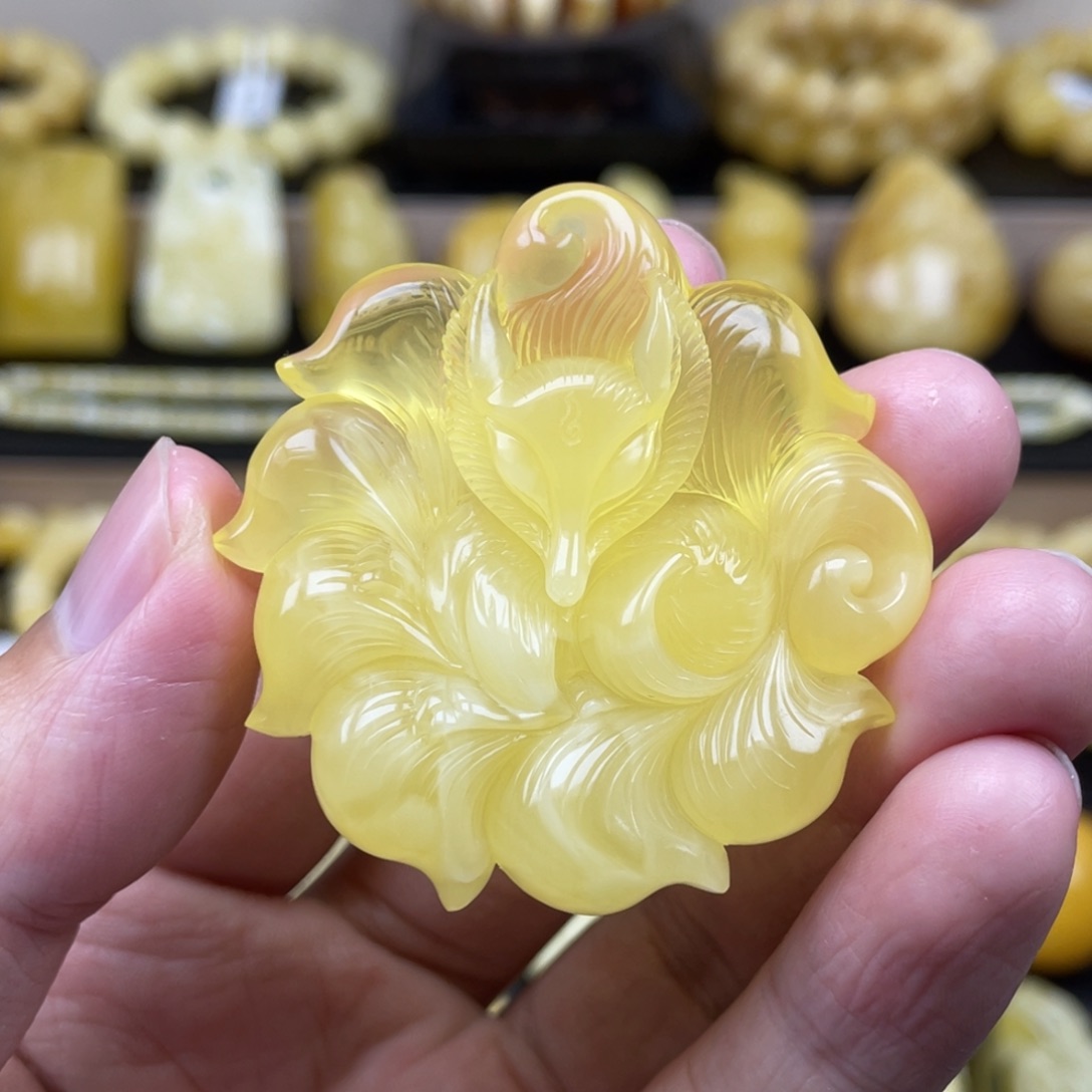 琥珀裸石未镶嵌琥珀蜜蜡