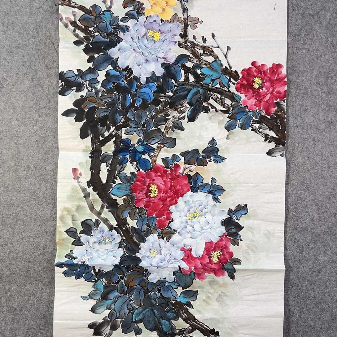 国画792 牡丹等植物生长于这里