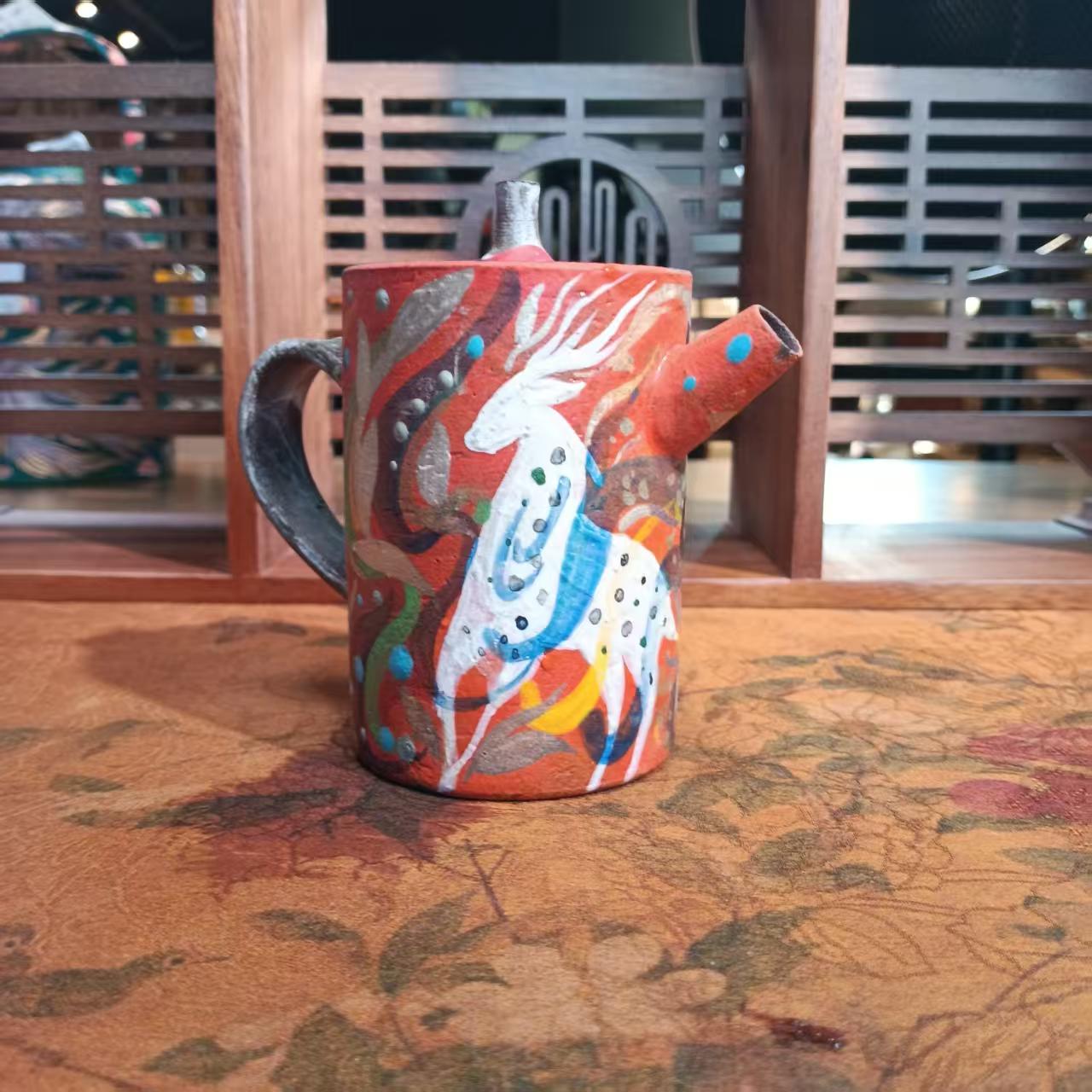 【姐夫小王子】九色鹿高宽壶（洞尚003）