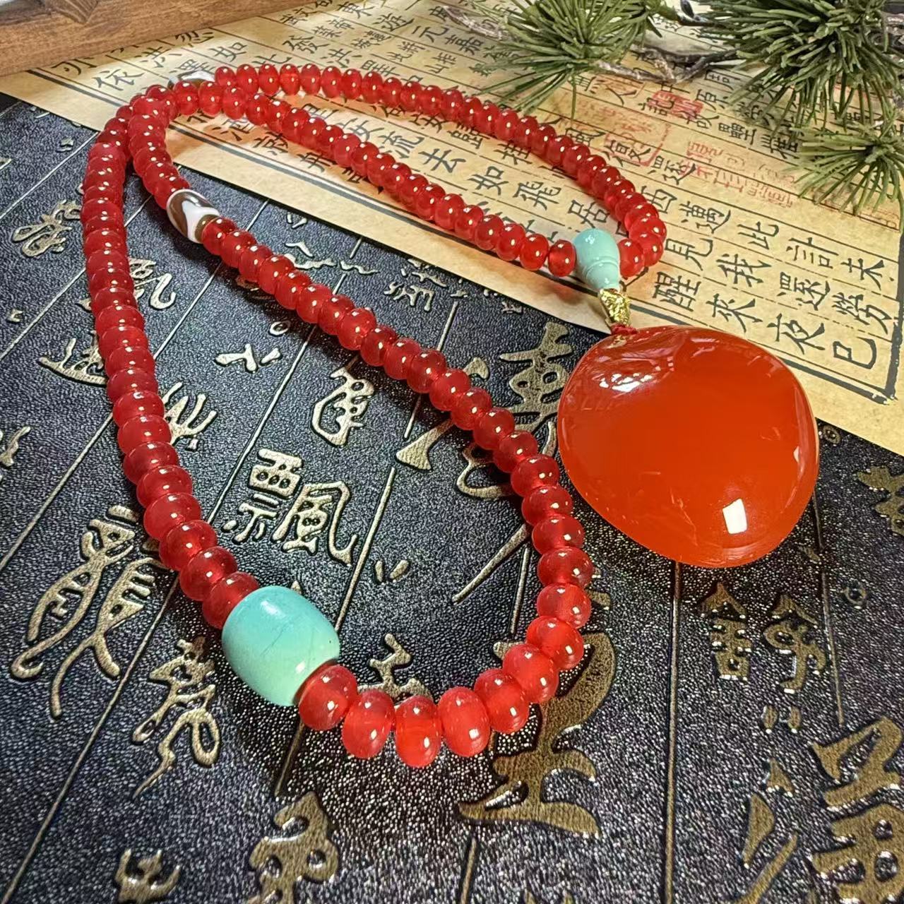 （年年粉丝专属价）S1324精美红吊坠