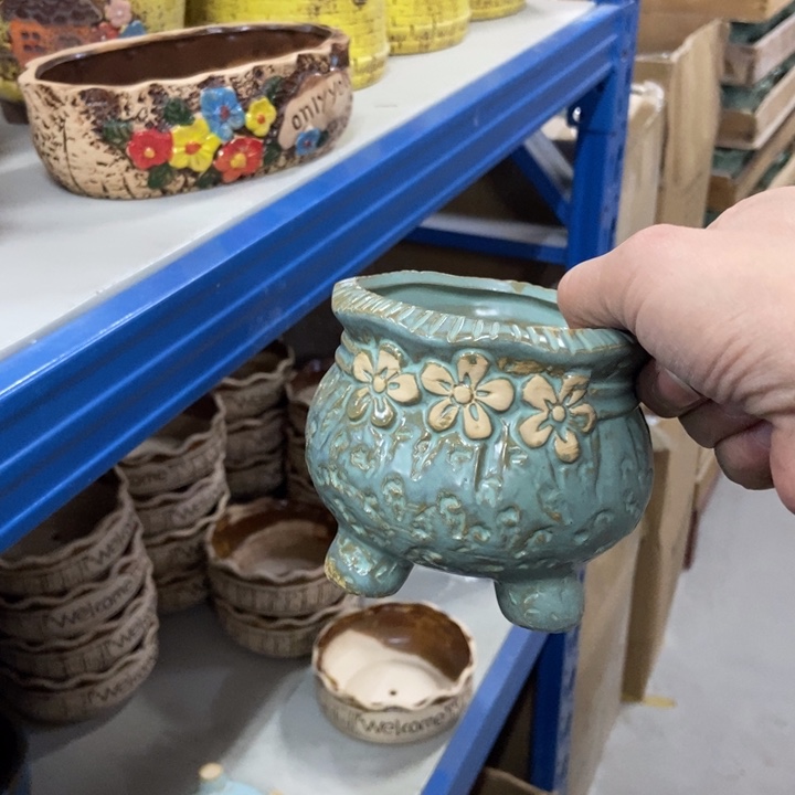 陶瓷花盆单场满9.9发9*8.5