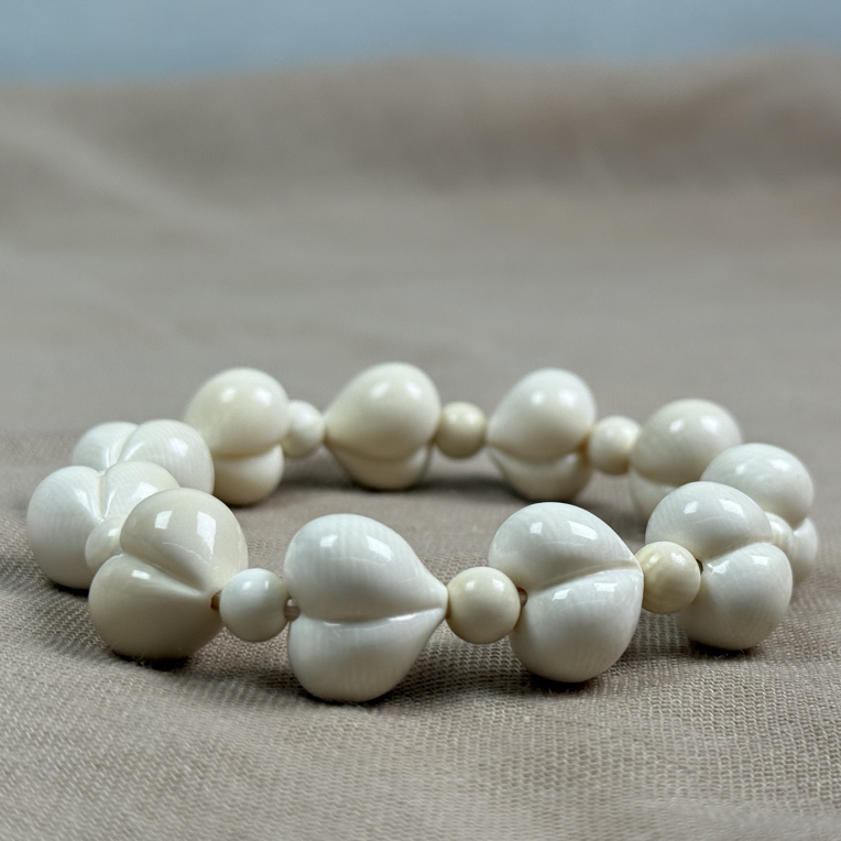 猛犸牙冰料精品屁桃心手串15mm*11颗女生生日礼物