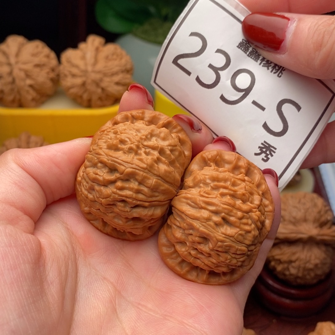 文玩核桃把件白狮41