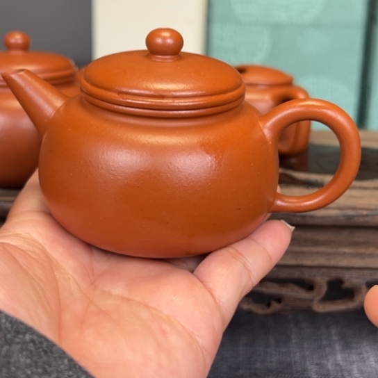 缘***秋茶壶红泥宜兴紫砂