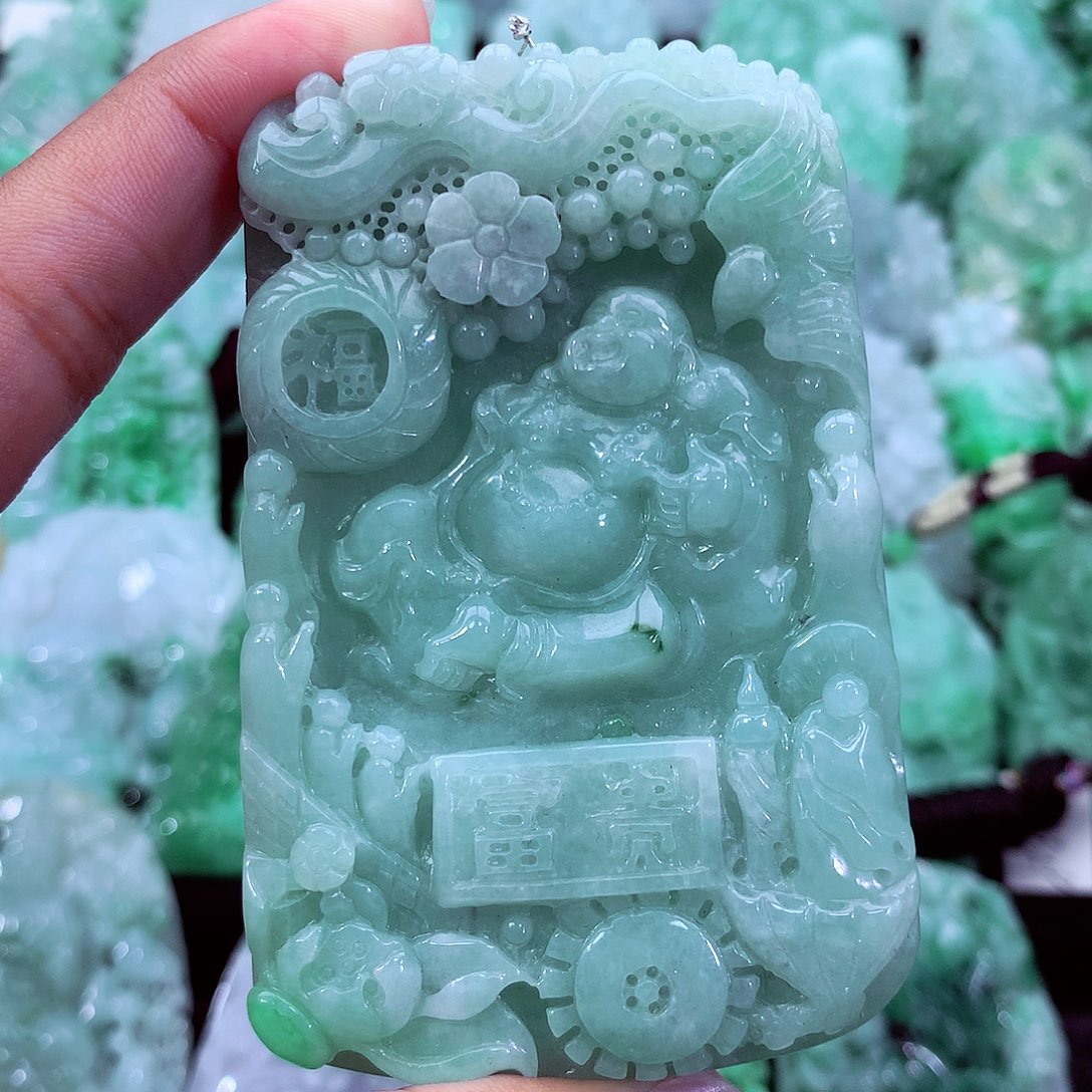 翡翠未镶嵌吊坠(不含链)