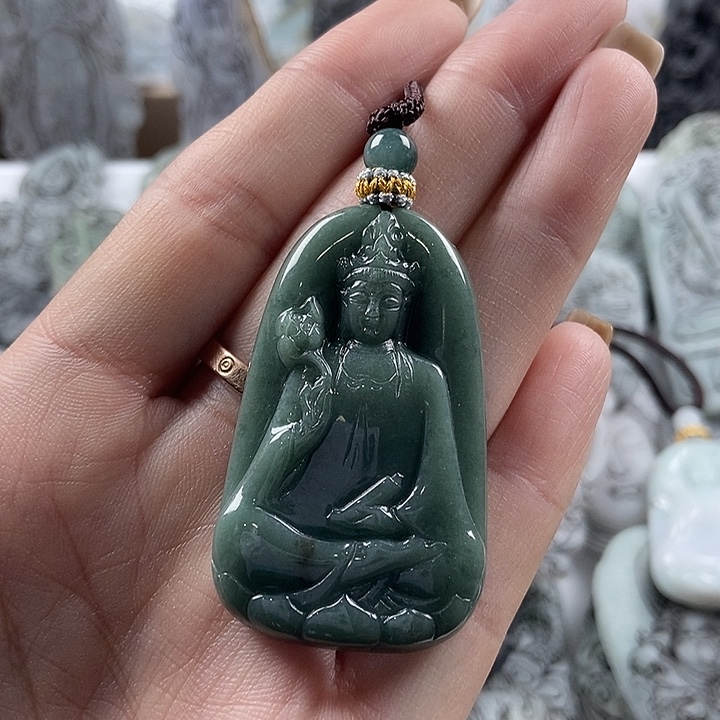 满***饰定制翡翠未镶嵌吊坠