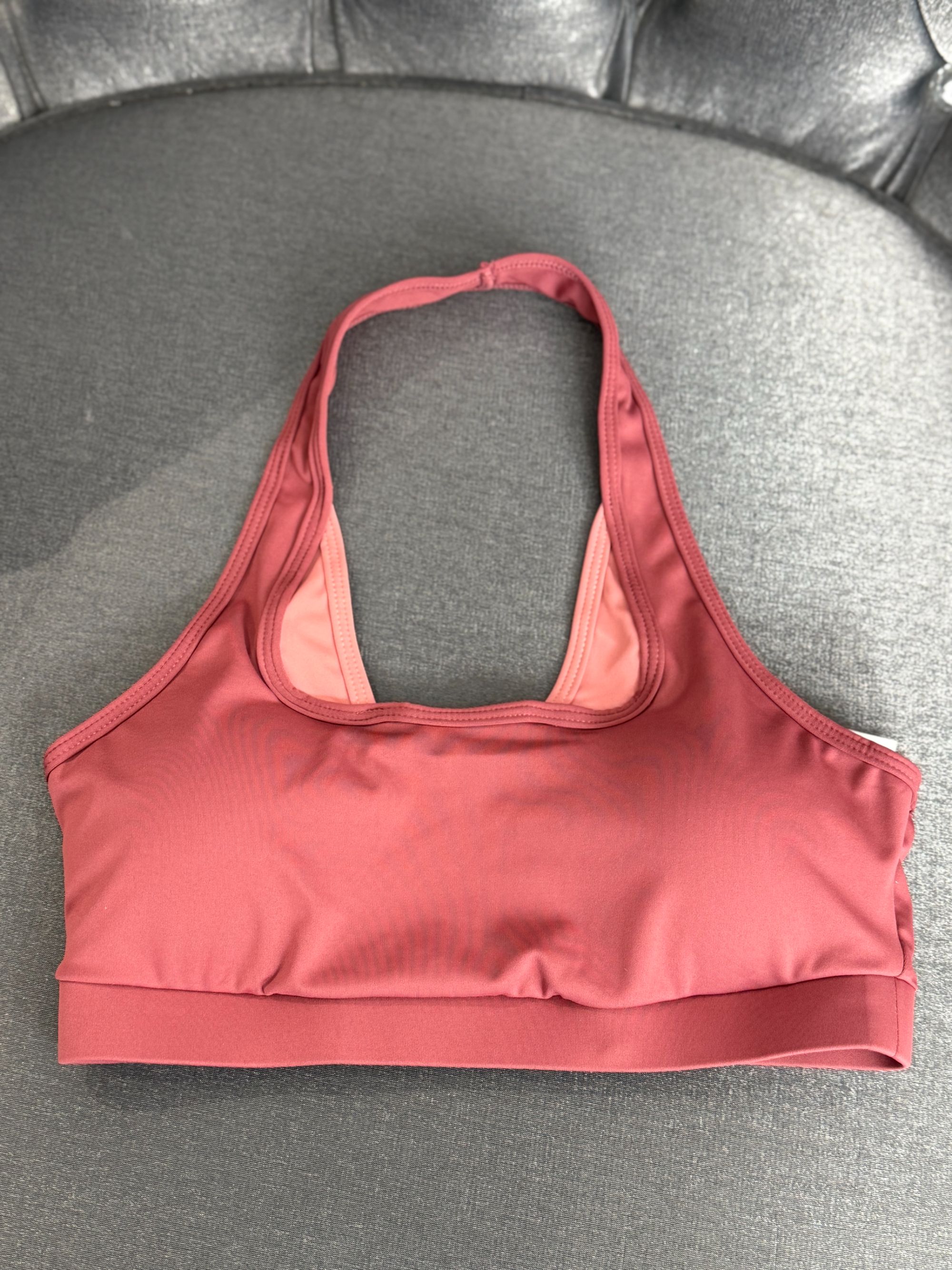 1255 挂脖 速干防震防下垂带胸垫女运动美背