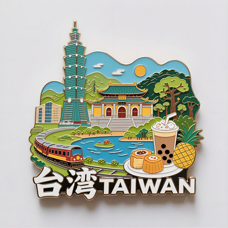 【台湾】金属冰箱贴旅游纪念伴手礼物旅游景点特色文创意收藏礼品