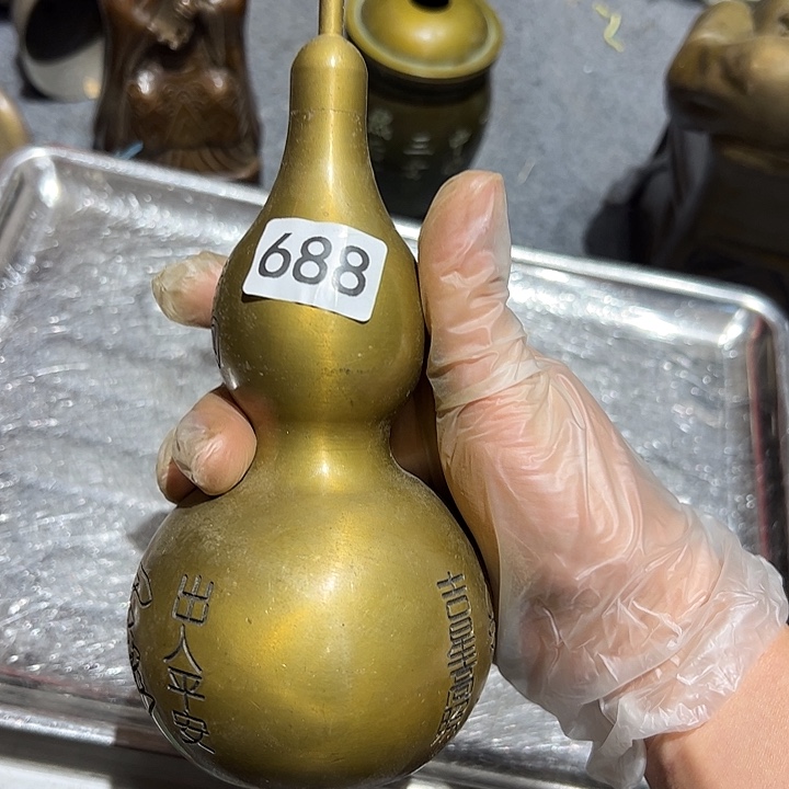 军*‘微瑕疵黄铜摆件工艺品