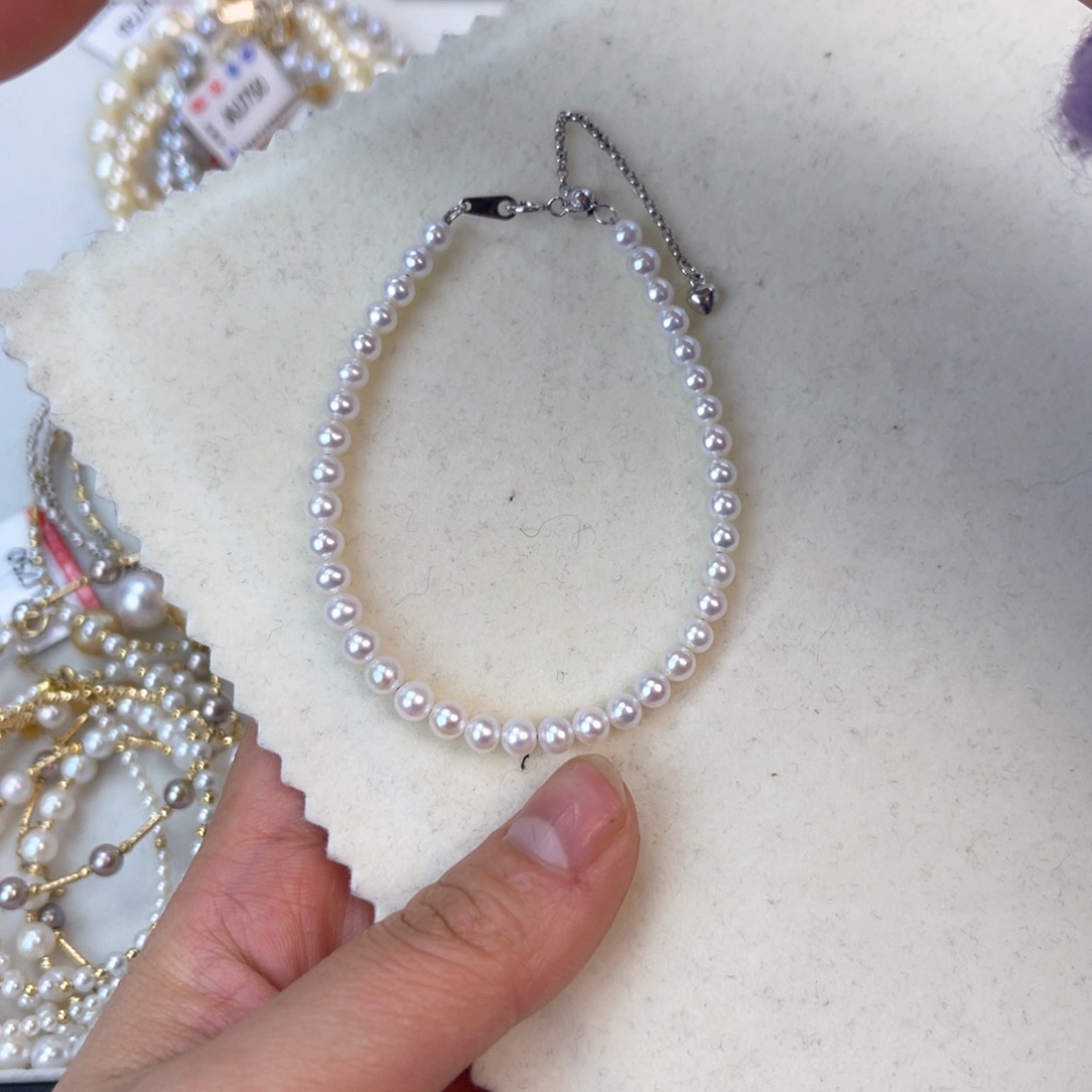 淡水珍珠手绳银S925镶嵌