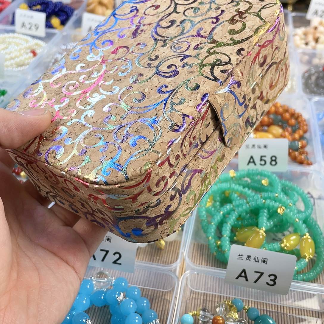 檀香木手串银S925镀金镶嵌