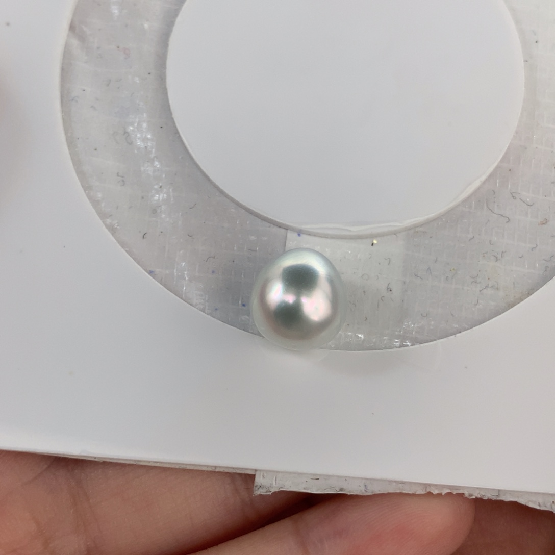 芒***忙定制海水珍珠未镶嵌裸珠澳白10-11