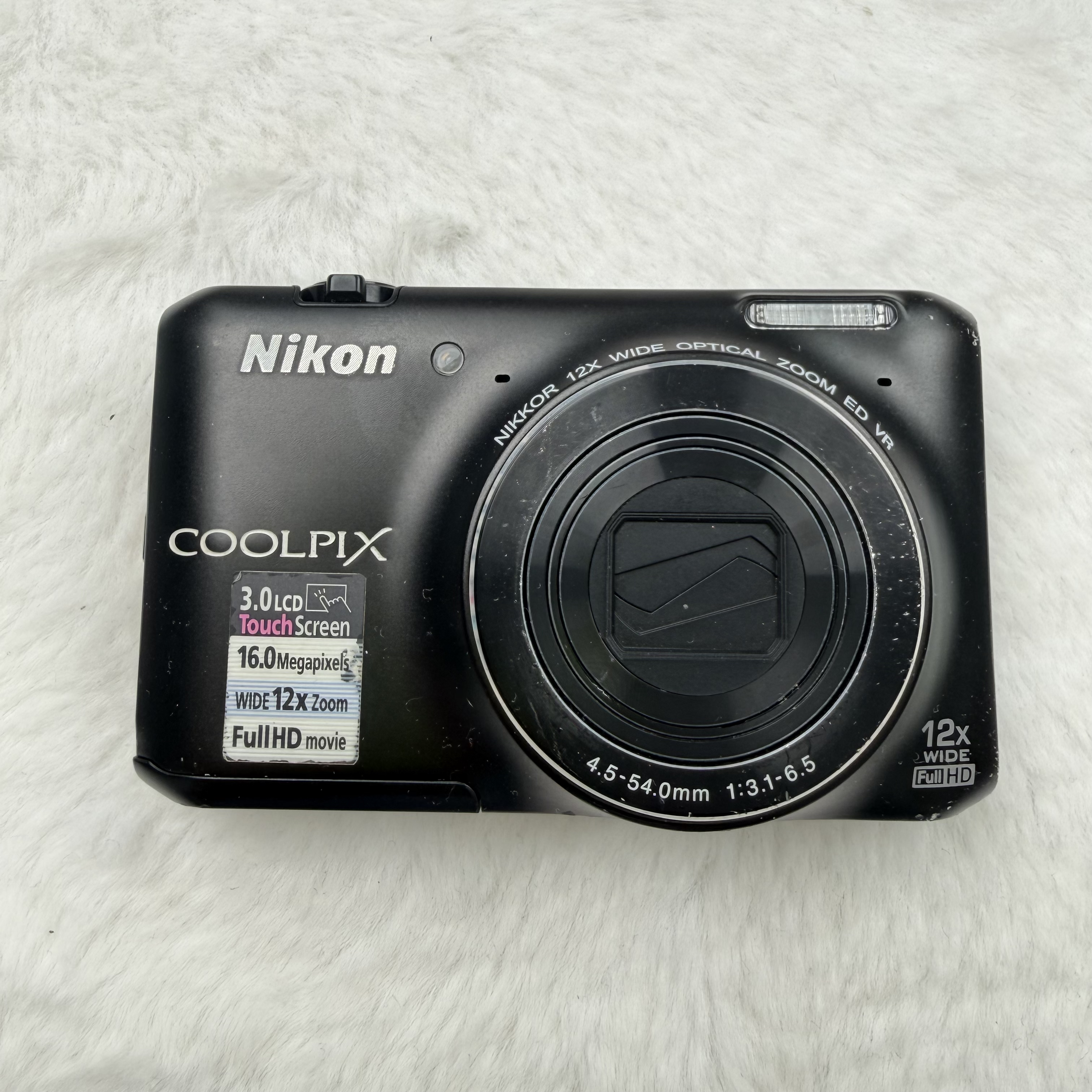 95新 Nikon/尼康 S6400黑色带广角1602w像素奶油肌冷白效果