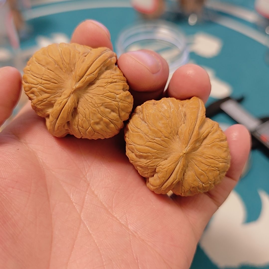 A***龍文玩核桃全品无修元宝