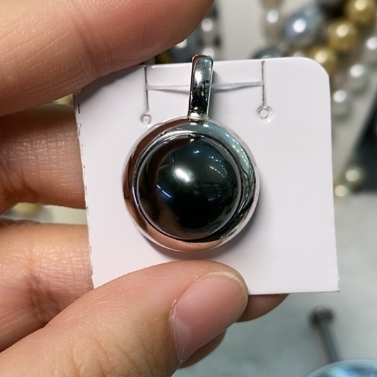 海水珍珠颈饰银S925镶嵌14.8