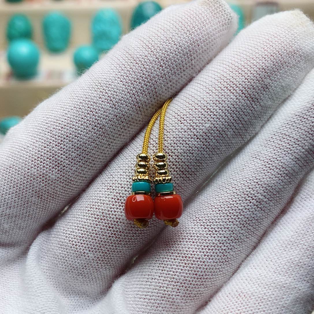 绿松石珠宝半成品未镶嵌