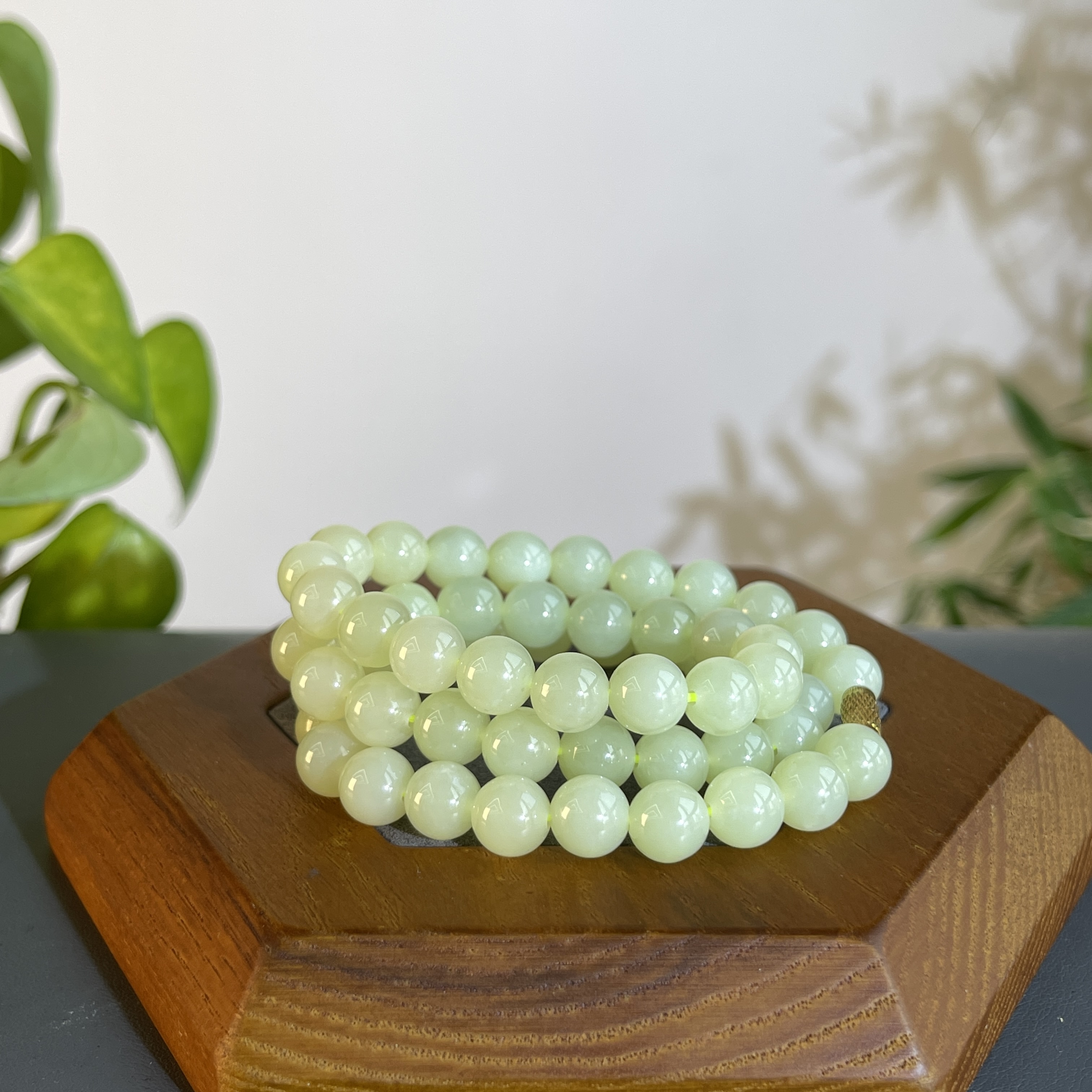 JXW17-221 和田玉-珠串