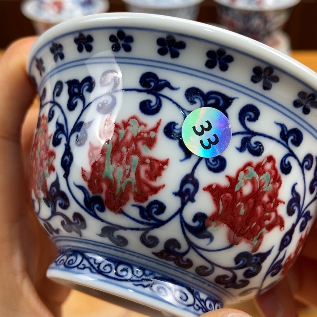 手绘现代茶具非古董